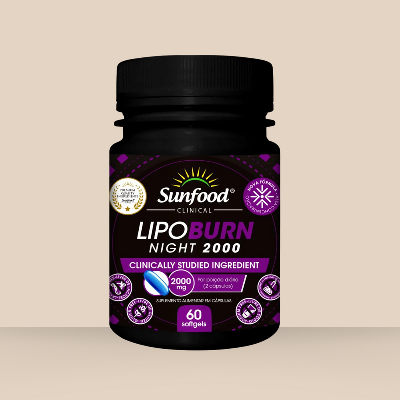 Lipoburn Night Sunfood 60 Softgels 2000mg